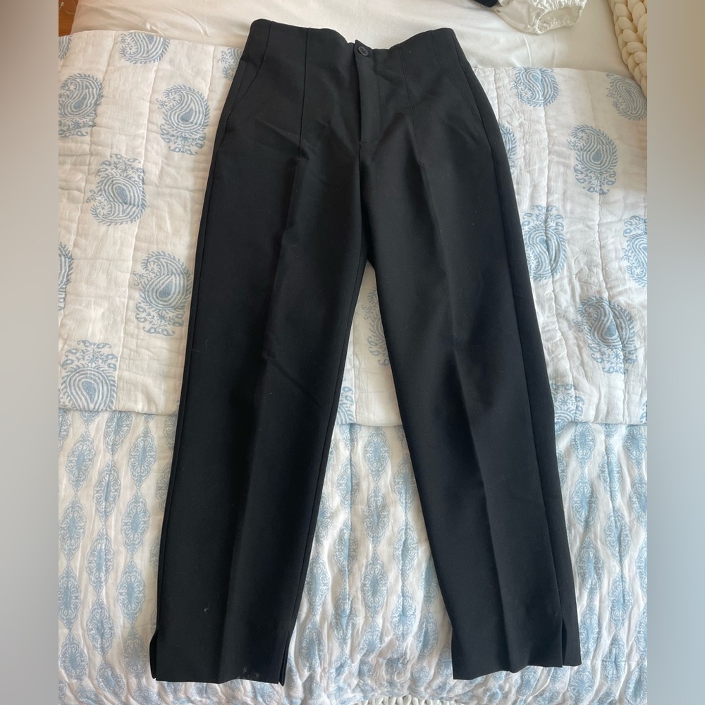 Womens black zara work pants